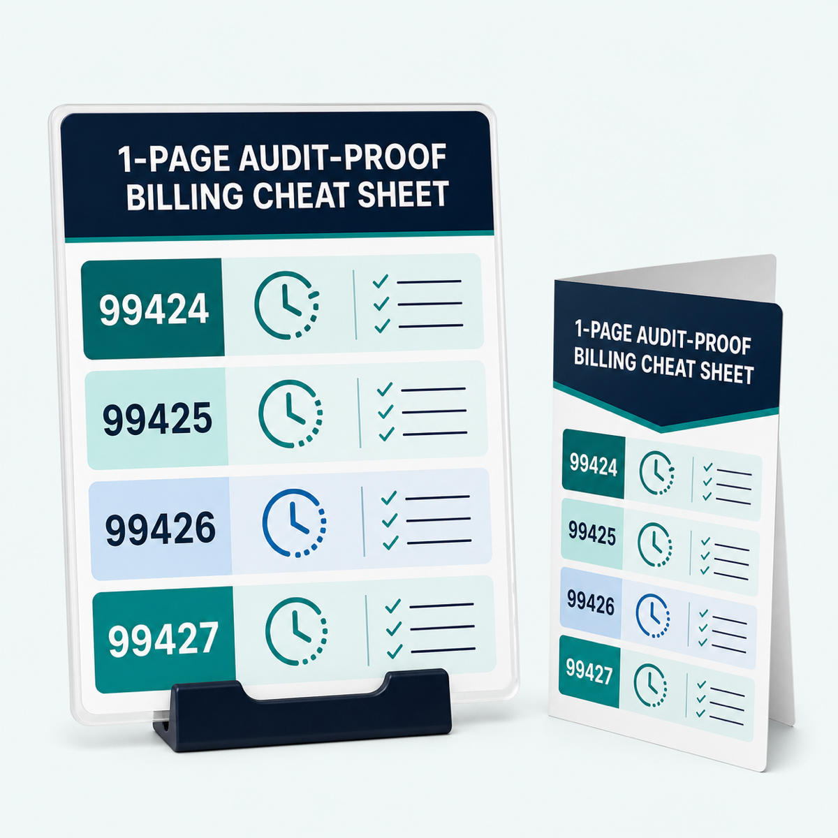 1-Page Audit-Proof Billing Cheat Sheet